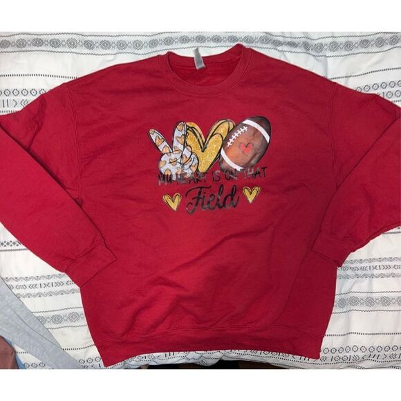My Heart is on that Field Football Sweater - Picture 1 of 2